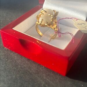 Gold plated ring
